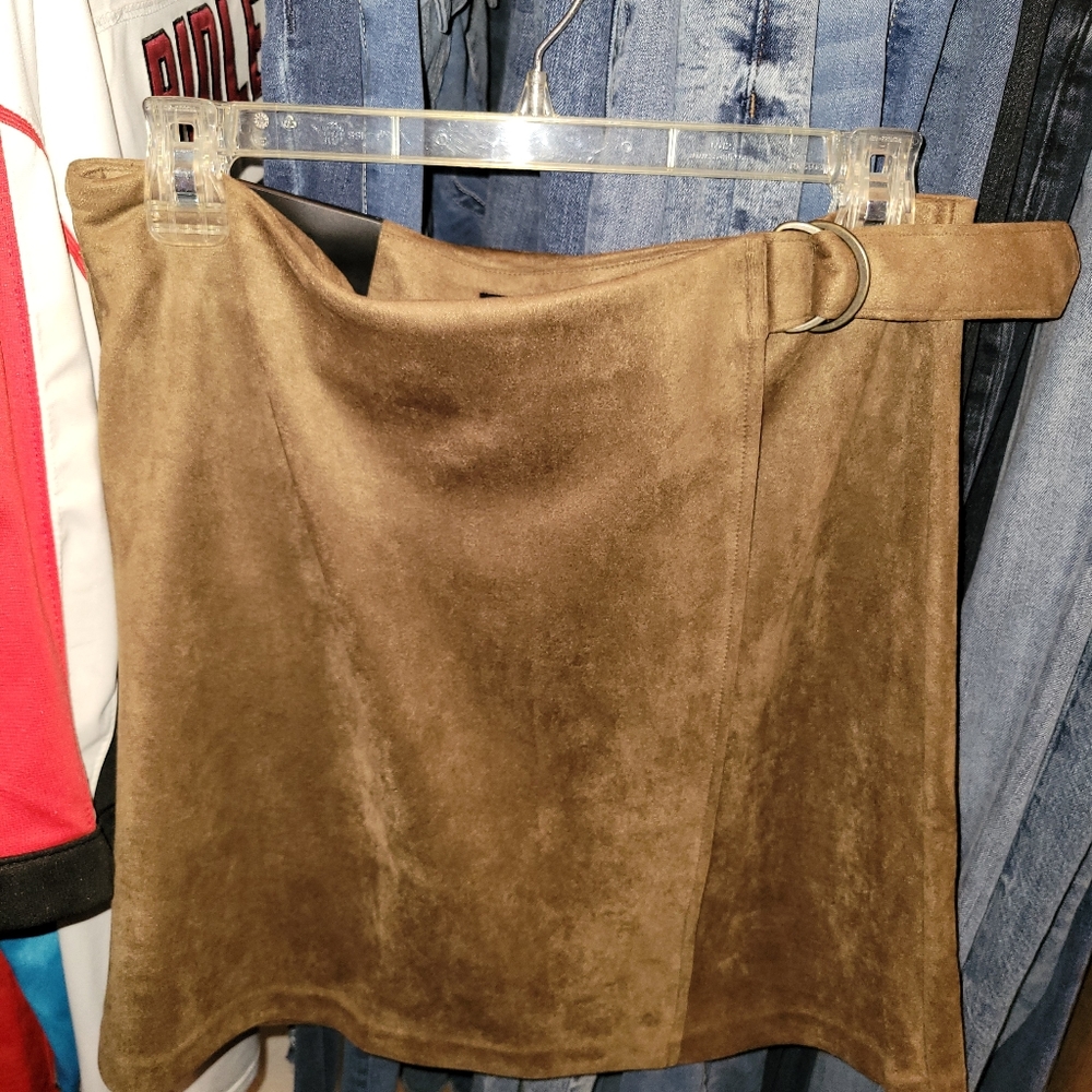 Wrap mini skirt